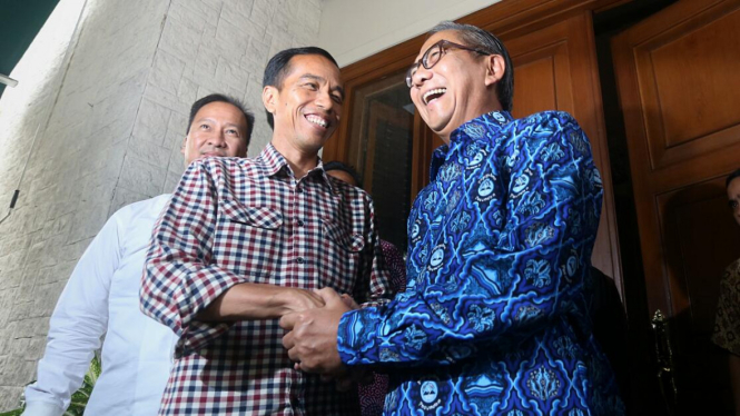 Jokowi Temui Ginanjar Kartasasmita