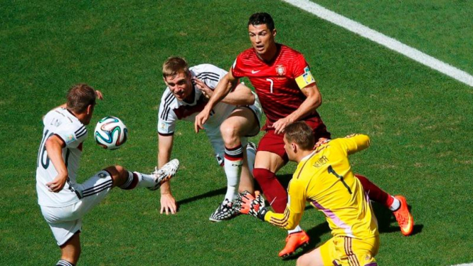 Portugal lawan Jerman di Piala Dunia 2014