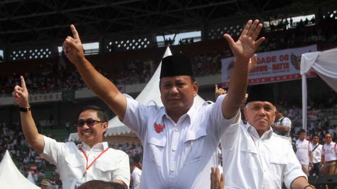 Prabowo Subianto saat kampanye dalam Pilpres 2014.