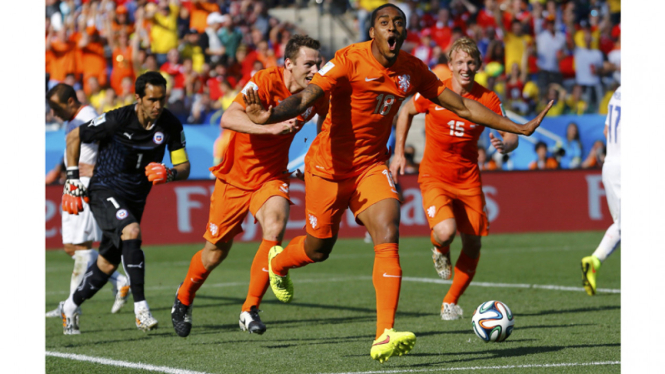 Belanda vs Chile Piala Dunia 2014