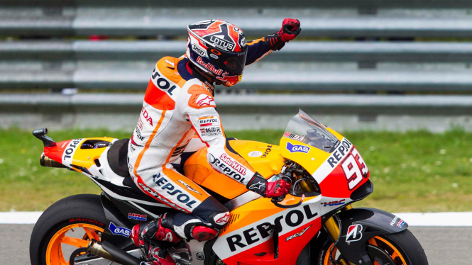 Pembalap Repsol Honda, Marc Marquez