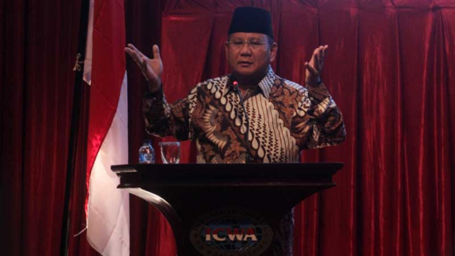 Prabowo Jadi Pembicara ICWA