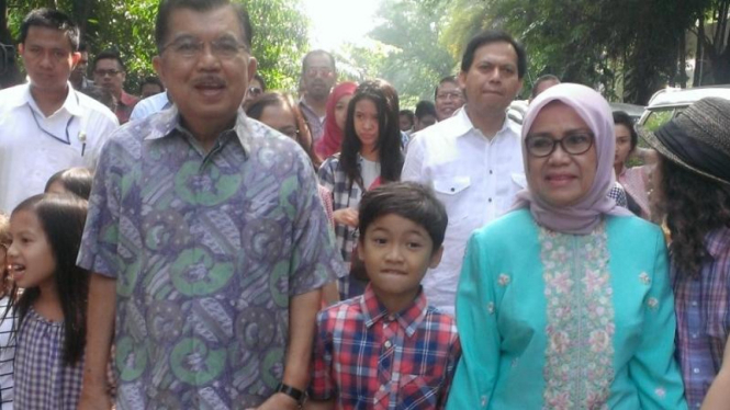 Calon presiden Jusuf Kalla mencoblos