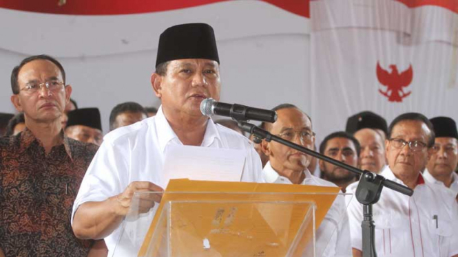 Prabowo Subianto Tolak Hasil Pilpres 2014