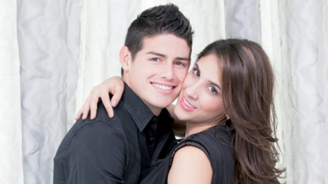 James Rodriguez dan istrinya, Daniela Ospina