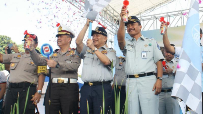 Pelepasan mudik gratis Jasa Raharja