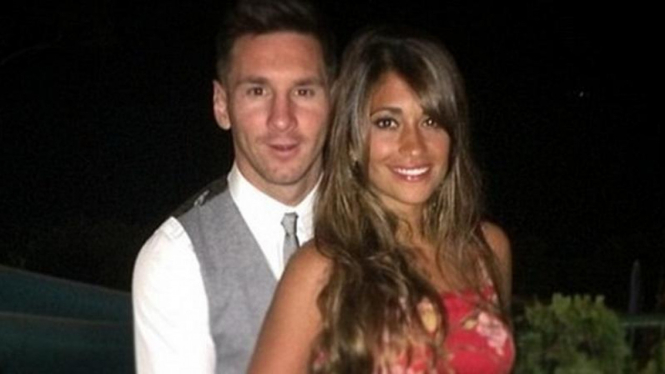 Lionel Messi dan Antonella Roccuzzo