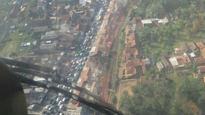 Pantauan udara di Jalan Limbangan-Malangbong, Garut