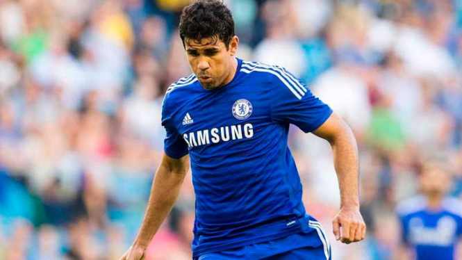 Striker Chelsea, Diego Costa di laga pramusim.