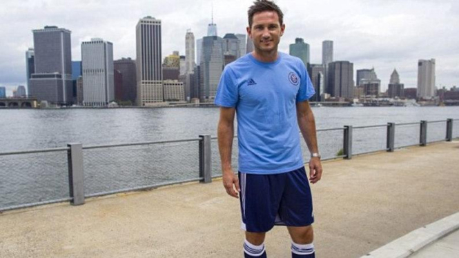 Gelandang New York City FC, Frank Lampard.