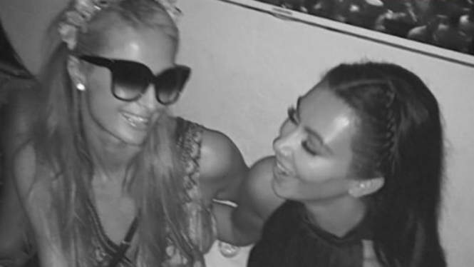 Paris Hilton dan Kim Kardashian akrab lagi