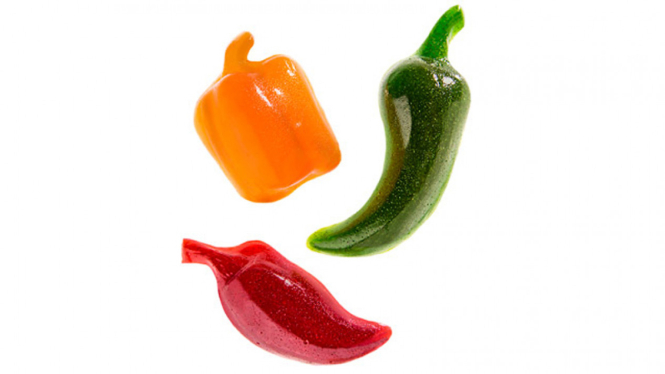 Spicy Gummy Peppers.