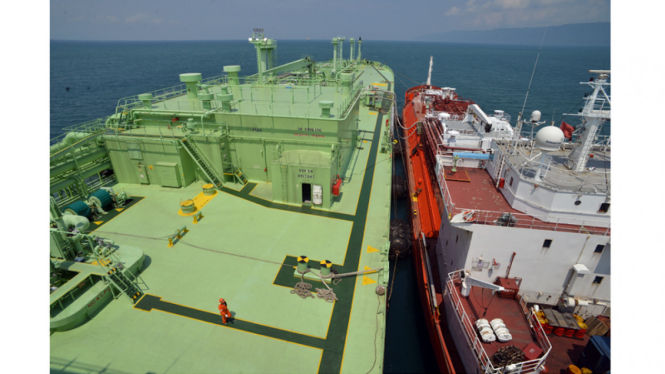 Kapal Tanker Penyuplai Elpiji Pertamina