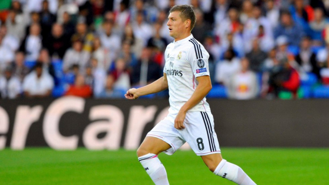 Gelandang Real Madrid, Toni Kroos.