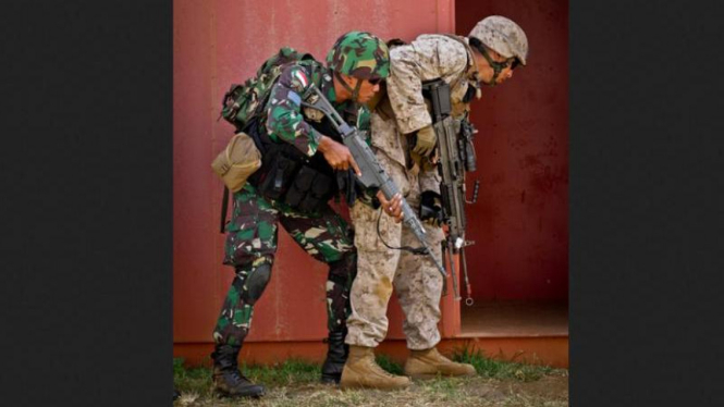 Tentara Marinir AS dan Korps Marinir RI latihan bersama di Hawaii