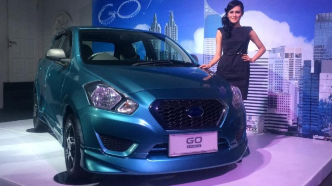 Datsun GO Panca Hatchback saat soft launching, Rabu (20/8/14).