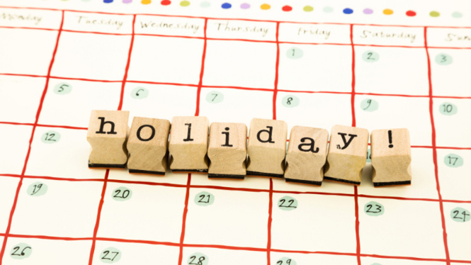 Ilustrasi kalender liburan