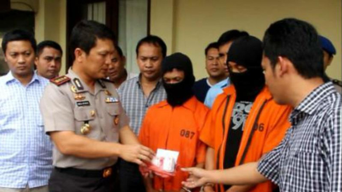 Pelaku perampokan Bank Muamalat Medan ditangkap.