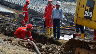 Pertamina Berhasil Atasi Api di Pipa Desa Cikedung Indramayu