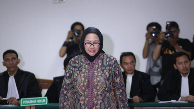 Mantan Gubernur Banten, Ratu Atut Chosiyah. 