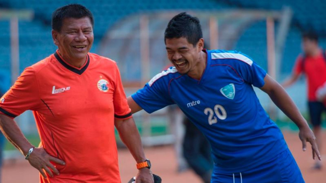 Pelatih Persija, Benny Dollo, dan Bambang Pamungkas