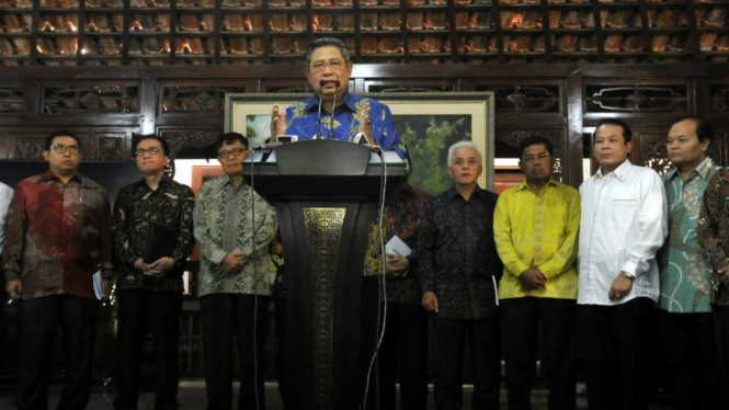 Presiden SBY bertemu dengan anggota Koalisi Merah Putih.
