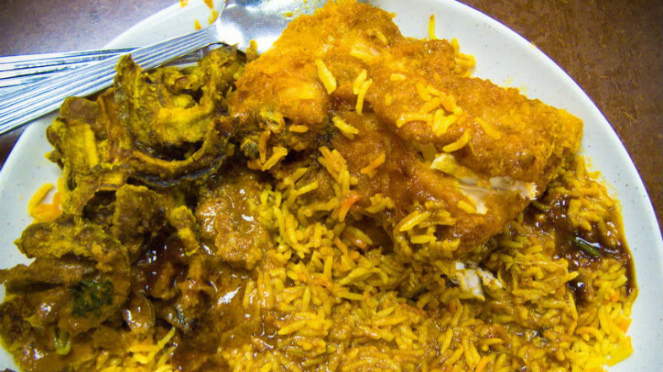 Nasi biryani dari India.