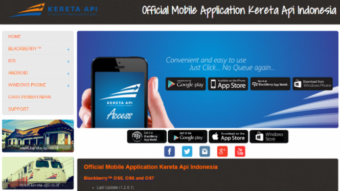 Aplikasi Kereta Api Indonesia Access.