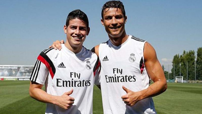 James Rodriguez dan Cristiano Ronaldo