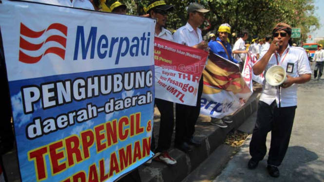 Demo Pegawai Merpati Nusantara Airlines