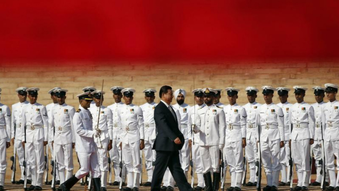 Presiden China Xi Jinping berkunjung ke New Delhi