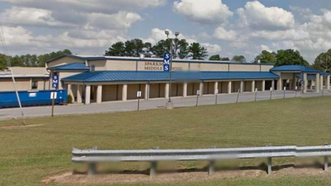 Sekolah menengah Sparkman dekat Hunsville, Alabama.