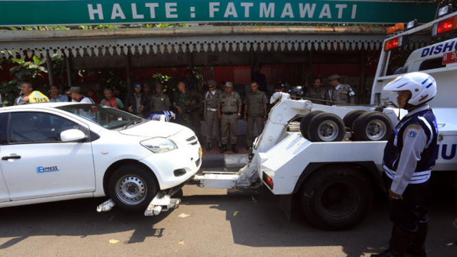 Penertiban Parkir Liar di Jakarta Selatan