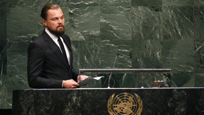 Leonardo DiCaprio berpidato di markas PBB