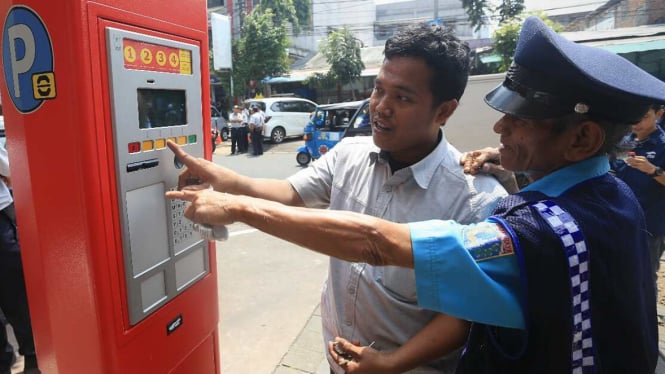 Peluncuran Parkir Meter di Jakarta