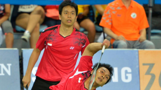 Mohammad Ahsan dan Hendra Setiawan juara badminton Asian Games 2014