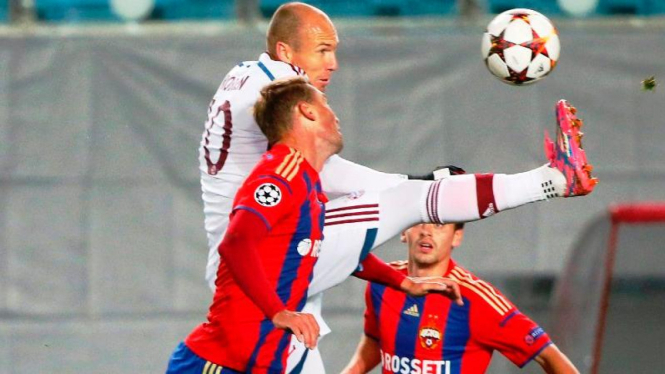 Pertandingan antara CSKA Moskow dan Bayern Munich