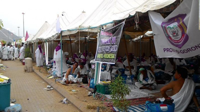 Tenda Maktab 18 Jamaah Haji di Arafah