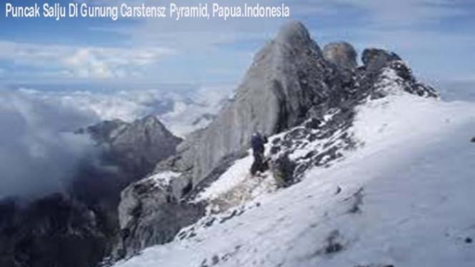 Salju Di Puncak Carstensz Pyramid Papua Akan Menyusut