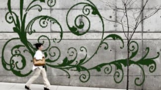 Ramah Lingkungan, Grafiti Ini Terbuat dari Lumut