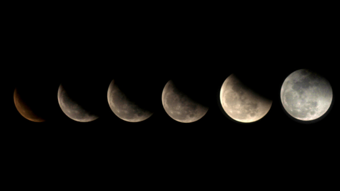 gerhana bulan merah di indramayu