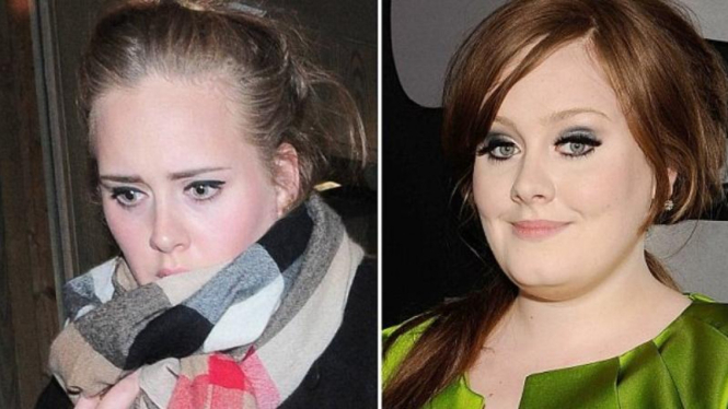 Penampilan baru Adele, terlihat lebih kurus