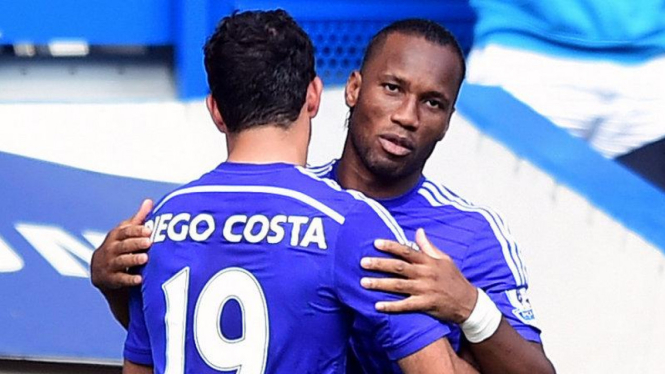Didier Drogba saat membela Chelsea