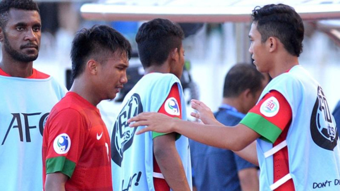 Reaksi pemain Timnas Indonesia U-19 setelah tersingkir dari Piala Asia