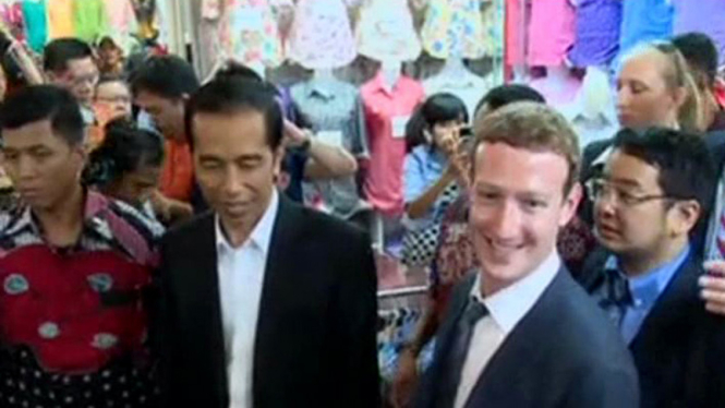 Joko Widodo dan Mark Zuckerberg