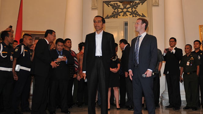 Mark Zuckerberg bertemu Gubernur DKI Jokowi di Balai Kota Jakarta 