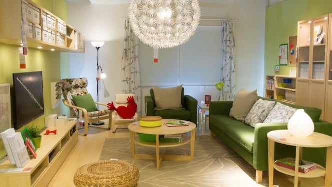 Inspirasi Tata Interior Ruang Keluarga di IKEA Alam Sutera, Tangerang