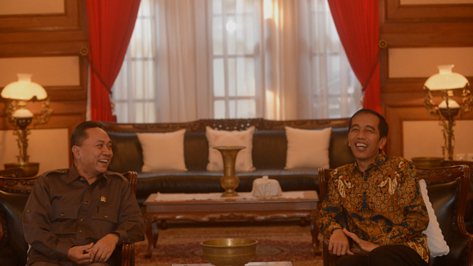 Pimpinan MPR Kumpul Dirumah Dinas Jokowi