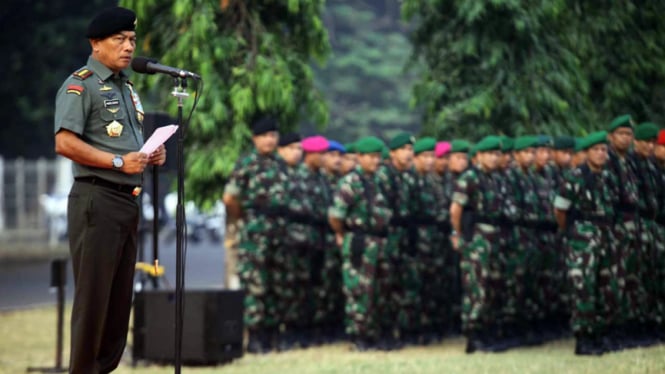 Panglima TNI Pimpin Apel Pengamanan Presiden RI