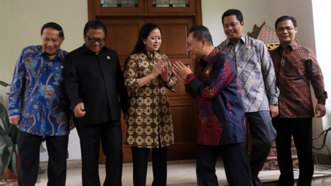 Pimpinan MPR saat Temui Megawati Soekarnoputri